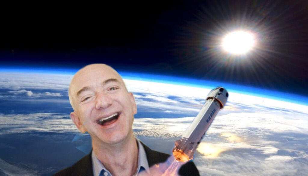 Jeff Bezos In Space